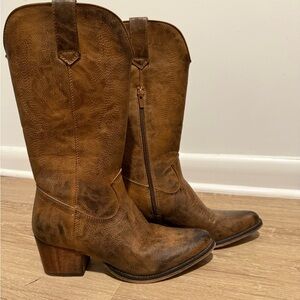 Roper brown Faux Cowboy Boots women size 6
